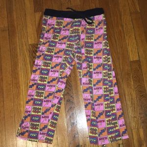 Superhero comic word Pajama pants